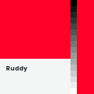 Color chip: Ruddy