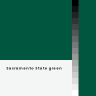 Color chip: Sacramento State green