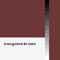 Color chip: Sanguine Brown