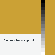 Color chip: Satin sheen gold