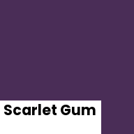 Color chip: Scarlet Gum