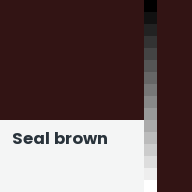 Color chip: Seal brown
