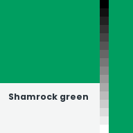 Color chip: Shamrock green