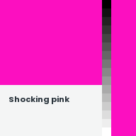 Color chip: Shocking pink