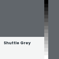 Color chip: Shuttle Grey