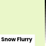 Color chip: Snow Flurry