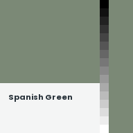 Color chip: Spanish Green