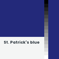 Color chip: St. Patrick's blue