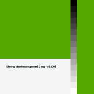Color chip: Strong chartreuse green (Bang-v3 200)