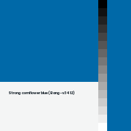 Color chip: Strong cornflower blue (Bang-v3 412)