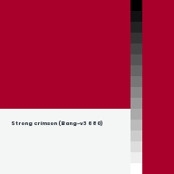 Color chip: Strong crimson (Bang-v3 680)