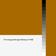 Color chip: Strong gamboge (Bang-v3 101)