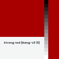 Color chip: Strong red (Bang-v3 31)