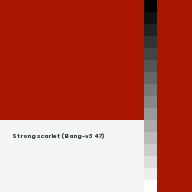 Color chip: Strong scarlet (Bang-v3 47)