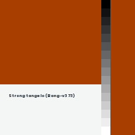 Color chip: Strong tangelo (Bang-v3 73)