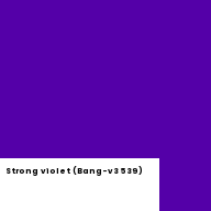 Color chip: Strong violet (Bang-v3 539)