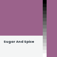 Color chip: Sugar And Spice