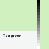 Color chip: Tea green