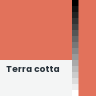 Color chip: Terra cotta