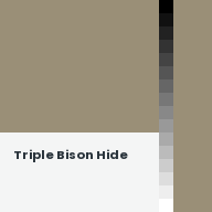 Color chip: Triple Bison Hide