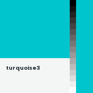Color chip: turquoise3