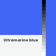 Color chip: Ultramarine blue