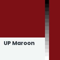 Color chip: UP Maroon
