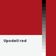 Color chip: Upsdell red