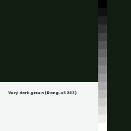 Color chip: Very dark green (Bang-v3 263)