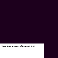 Color chip: Very deep magenta (Bang-v3 603)