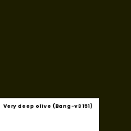 Color chip: Very deep olive (Bang-v3 151)