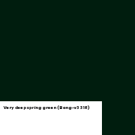 Color chip: Very deep spring green (Bang-v3 318)