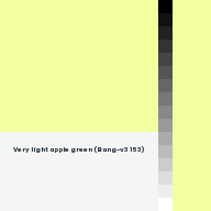 Color chip: Very light apple green (Bang-v3 153)