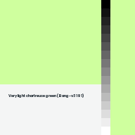 Color chip: Very light chartreuse green (Bang-v3 191)