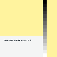 Color chip: Very light gold (Bang-v3 120)