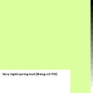 Color chip: Very light spring bud (Bang-v3 179)