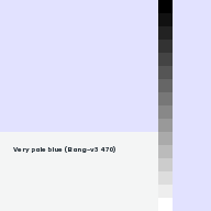 Color chip: Very pale blue (Bang-v3 470)