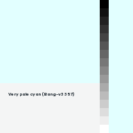 Color chip: Very pale cyan (Bang-v3 357)