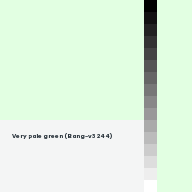 Color chip: Very pale green (Bang-v3 244)