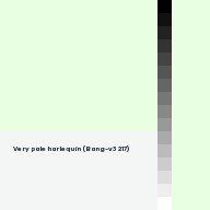 Color chip: Very pale harlequin (Bang-v3 217)