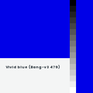 Color chip: Vivid blue (Bang-v3 479)