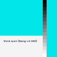Color chip: Vivid cyan (Bang-v3 366)