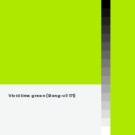Color chip: Vivid lime green (Bang-v3 171)