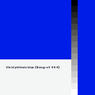 Color chip: Vivid phthalo blue (Bang-v3 464)