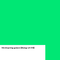 Color chip: Vivid spring green (Bang-v3 310)