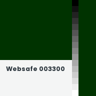 Color chip: Websafe 003300