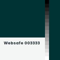 Color chip: Websafe 003333
