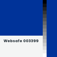Color chip: Websafe 003399