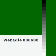 Color chip: Websafe 006600