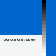 Color chip: Websafe 0066CC